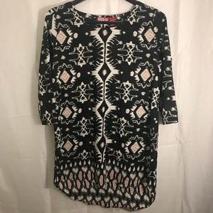 Red Ranch Black, High-Low Dress, Large NWT